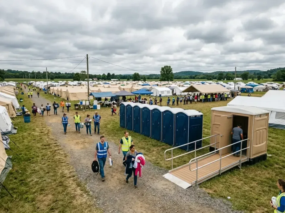 disaster-relief-camp-restrooms-010 — frequently asked questions, Dumpster & Portable Bathrooms Rental in Altamont, IL